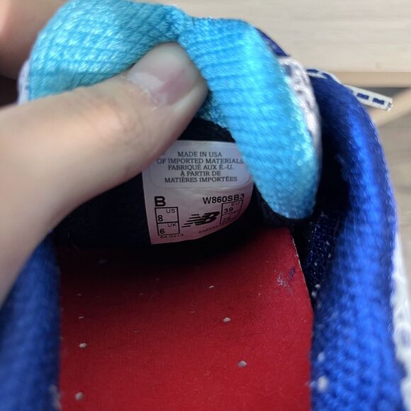 New Balance 860 V3 Running Blue Retro Sneakers Made in USA Women's Sz 8 W860SB3 - Picture 12 of 12